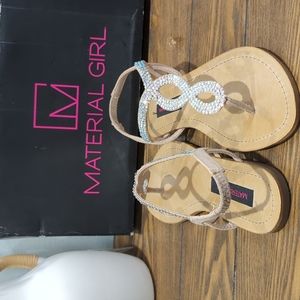 Material Girl thong sandals